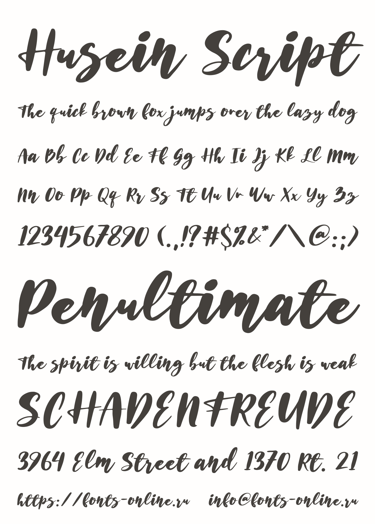 Husein Script Free Font Download